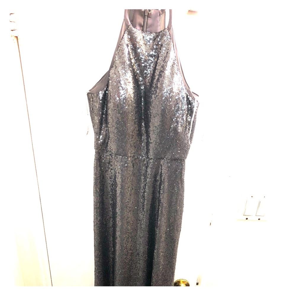 Long Holter top Matte silver size 10